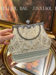 กระเป๋าถือทรงสี่เหลี่ยมเล็กสไตล์ย้อนยุคแบบแฮนด์เมดสำหรับผู้หญิงในงานวันเกิดของดารา กระเป๋าถือสไตล์จีนโบราณ