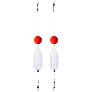 Goture 2-5pcs Mini Rotating Fishing Bait Cage Maggot Feeder Clear Cap Swim Feeders with Foam Ball for Maggot Carp Fishing Tackle