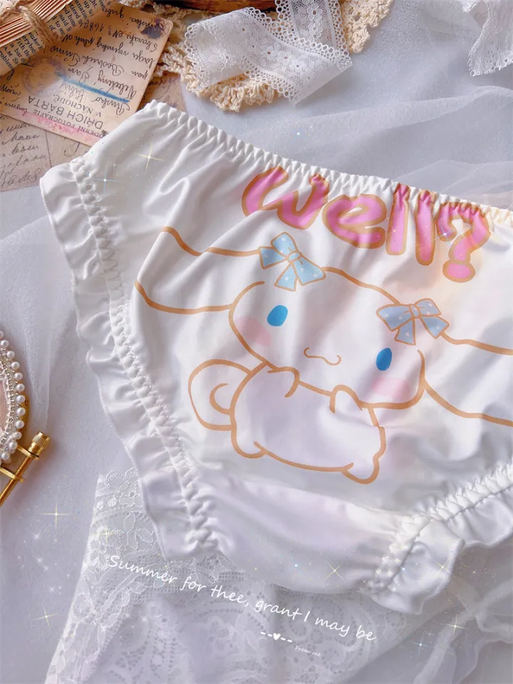 SHIYONG Girls Cute Cat Cartoon Underwear Set Japanese Style Hollow