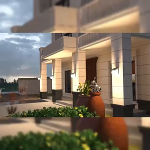 ไฟโซล่าเซลล์ โคมไฟผนังภายนอก โคมไฟติดผนังโซล่าเซลล์ เปิดได้ 3 แสง ระบบสว่างค้าง กันน้ำกันฝนIP65