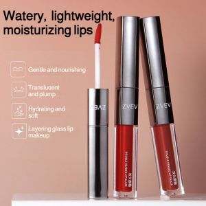 Student Party affordable doubleended lip glaze mirror water light lip gloss set