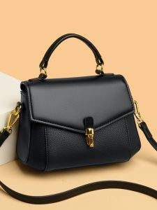 Fashionable Shell Shaped Handbag Womens Crossbody Bag Leather Handbags Contrast Color Design Luxury Mom Bag Soft Top Handle