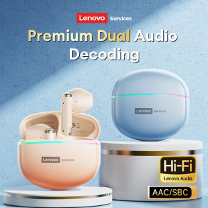 Lenovo | NEW Lenovo LE222 Wireless Earphones TWS Bluetooth 6.0 Stereo Gradient Color Earbuds Hifi Headphones 24H Playtime HD Low Latency