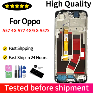 A57S CPH2385 Display Screen For Oppo A57 A77 4G CPH238 LCD Touch Screen Panel Digitizer For OPPO A57 A77 5G PFTM20 Display