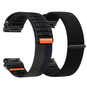 22mm 26mm Strap For Garmin Enduro 3 2/Epix Pro Nylon Textile Band Fenix 8 Pro E 7 7X/Instinct 3 2X Solar Quickfit Watch Bracelet