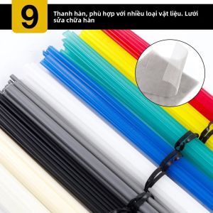 Bộ Dụng Cụ Hàn Nhựa Nâng Cấp 55/95/110 Món Tương Thích Với Lưới Kim Loại Dệt ABS/PP/PVC/PE Kích Thước 15*20 Cm Bộ Dụng Cụ Sửa Chữa Cản Xe Hơi