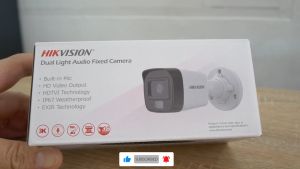 ชุดกล้องวงจรปิด Hikvision HDTVI Dual-Light 5MP (ไมค์) พิเศษ 16 ตัว ภาพสี 24 ชม