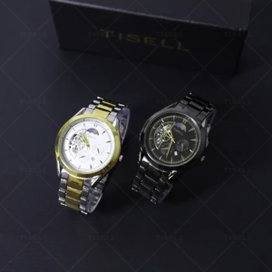 Tisell - Jam Tangan Pria Anti Air Strap Stainless Steel Men Watch Bussines Fashion