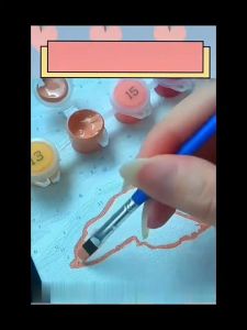 BF-A110 Paint By Number Kit 20x20cm Kanvas Siap Lukis DIY Canvas Acrylic Aesthetic Digital Painting