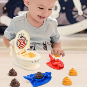 Poo Toy Desktop Game Toilet Launch Collection Game Dual-Player Interactive Toy Early Education Simulation Toy for Kids