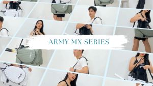 ARMY Tas Badminton Tenis MX5 Pria Wanita Two Ways Korea Stylish Selempang Tote Bag Jinjing Bulu Tangkis Tennis