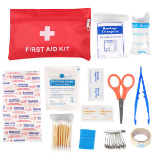 First Aid Kit Complete 104Pcs Water-Resistant Hard Shell Small Case. Perfect For Travel Outdoor Home OfficeCamping Hiking