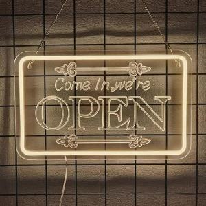 Open Neon Sign For Wall DecorLed Neon Light For BarsStoresWindowOutdoorSalonCoffeeShopClubHotelRestaurantPartyWindow