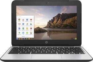 HP ChromeBook 11 G4 EE: 11.6-inch (1366x768) | Intel Celeron N2840 2.16GHz | 16GB eMMC SSD | 4GB RAM | Chrome OS - Black