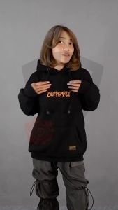 Dezirose Sweater Hoodie Butterfly Fire Fleece Tebal Premium Distro Size M - XXL (Pria & Wanita)