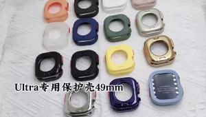 Bumper Soft Silicone Case For Apple Watch 9 8 7 6 SE 5 Sport Anti-drop Matte Cover For iwatch Ultra 49mm 41mm 40mm 44mm 45 mm