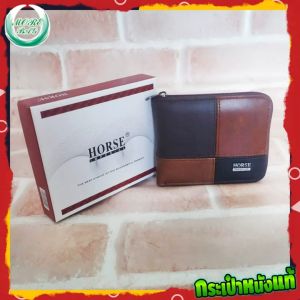 กระเป๋าสตางค์ หนังแท้ ผู้ชาย ใบสั้น ซิปรอบ ลายสุดเรียบหรู ใส่แบงค์พันได้ ใส่เงิน ตังค์ อย่างสบาย มีหลายช่อง ใส่บัตรได้เยอะ Wallet