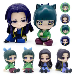 Bandai | Q Version The Apothecary Diaries Maomao Jinshi Mini Figure Anime Periphery Kawaii Sitting Toys Desktop Car Ornaments Model Gift