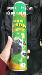 Xịt tẩy vệ sinh nội thất ô tô Chính hãng foam cleaner 3t tẩy rửa mọi vết bẩn ghế nỉ trần ô tô