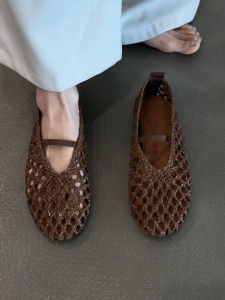 CAIZINI | Handcrafted Lace-Up Mary Jane Flat Shoes