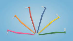 TePe Angle Interdental Brush 6pcs Angled Head for Back Teeth 0.4mm to 0.8mm Sizes