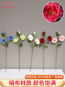 New Arrival 3-Head Platycodon Grandiflorum Artificial Flower Wedding Ceremony Layout Floral Floral Floral Road Lead Fake Flower Site T Table Cloth