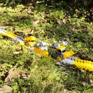 Magic Climbing Electric Engineering Car Track Railway Toy Car Bend Flexible Race Track Flash Light Car High Quality Toy For Kid