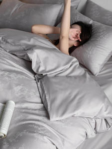 MINGSHA | High-end Luxury Jacquard 4-piece Cotton Bed Set