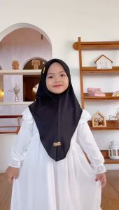 KERUDUNG ANAK INSTAN LALUNA / HIJAB ANAK JERSEY 4-8THN BY DESMONDA HIJAB