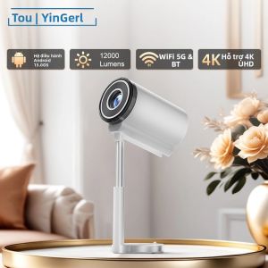 Máy Chiếu Thông Minh Touyinger X9 Pro Mini Độ Phân Giải Gốc 1080P Hỗ Trợ 4K Android 13 WiFi Bluetooth Rạp Hát Gia Đình Đèn LED 12000 Lumens Máy Chiếu Di Động