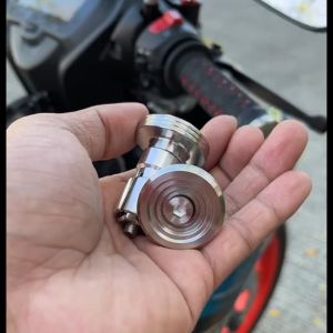 2PCS High Hardness Aluminum Alloy Motorcycle Bar End CNC High Quality Universal Anti-Vibration Easy Installation Made In Thailand