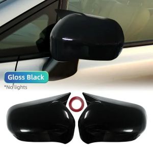 Fit For Honda Civic 8th 2005-2010 Car Side Wing Mirror Rearview Mirror Cover Trim Rear View Cap Shell Housing