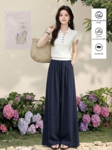 Quần Tây Mỏng Dáng Suông Chân Rộng Cho Mùa Hè