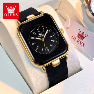 OLEVS Jam Tangan Wanita Terbaru 2024 Anti Air Asli Mewah LED Fashion Luminous Calendar Asli Keren Sport Tali Silikon Watch