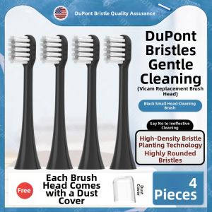 Fivemore KUVMIEA Sound Wave Electric Toothbrush Head Soft Bristles Adult Universal Replacement Deep Cleaning Dental Care