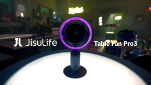 Quạt để bàn cao cấp Jisulife Pro3 | Pin 10000mAh | Sử dụng tới 9 giờ | Màn hình LED hiển thị năng lượng gió | Bảo hành 12 tháng