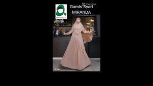 MIRANDA: Gamis Syari Pesta Pernikahan Kondangan Wisuda Walimah Muslimah