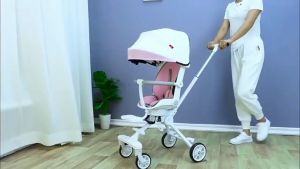 👑2WAY Ultra-light Baby Stroller Portable One Handed Pram Lying and Seating Carriage for Newborn Travel ✈️✈️✈️