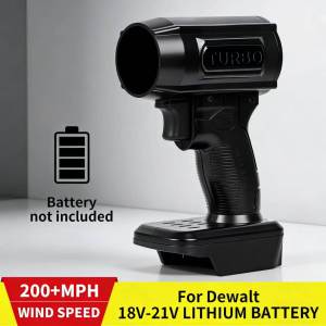 Fulguris Brushless Electric Turbo Blowers Jet Fan 200M/S Handheld Leaf Blower Dust Blowing for Dewalt 18V-21V Battery Pins
