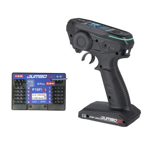 DUMBORC 10CH 2.4GHz Radio Transmitter DDF-350 Remote Controller with P10FG Gyro Receiver for RC Car Truck Model Wltoys Axial