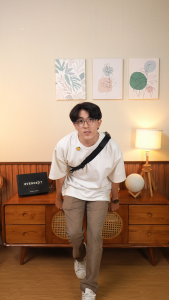 EVERNEXT - WAIST BAG PRIA TAS SELEMPANG PRIA ANTI AIR TAS PINGGANG PRIA WATERPROOF TAS SLEMPANG PRIA SHAGA TERBARU