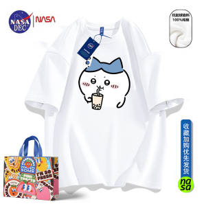 Nasa สไตล์ญี่ปุ่นแขนสั้น Chiikawa Ussachi เสื้อยืด Geekaawaii Hachi น่ารัก รุ่นสําหรับฤดูร้อน ผ้าฝ้าย ลำลอง เสื้อยืด