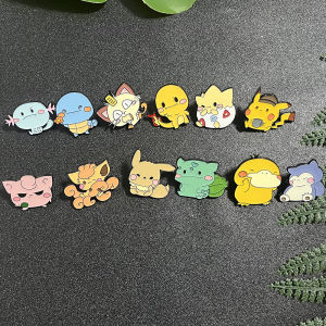 ชุดเข็มกลัดอนิเมะ 6/12 ชิ้น - ชาร์แมนเดอร์ อีวุย มีออธ วูเปอร์ วัลพิกซ์ เข็มกลัดโลหะ เครื่องประดับสร้างแรงบันดาลใจ