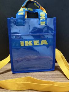 IKEA Kỷ Niệm Giới Hạn Ngoại Vi Giá Trị Cao Tương Phản Màu Túi Đeo Vai Túi Đeo Chéo Sinh Viên Đi Chơi Túi Xách Phù Hợp