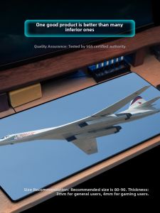 KIUAOCAI | AN-225 and Su-35 Fighter Jets Mouse Pad Large Desk Mat