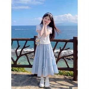 ZIRUIBABA | Stylish Korean Style Skirt Set For Middle School Girls Summer