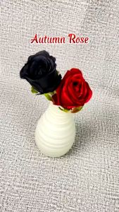 Artificial Flower Autumn Rose Bunga Mawar Palsu Plastik Hias Dekorasi Rumah Pesta Kantor Buket Bouquet
