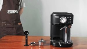 Máy pha cà phê Espresso chuyên nghiệp thương hiệu Mỹ HiBREW H8A áp suất 19bar - Hàng Nhập Khẩu