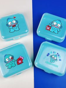 Japanese Sanrio Ugly Fish Handton Cotton Swab Dental Floss Box Pill Box Jewelry Sandwich Portable Large Capacity Cute Cartoon