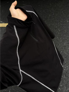 ZHUOCAN | Semi Zipper Visible Stitch Quick Dry Lightweight Cooling T-Shirt